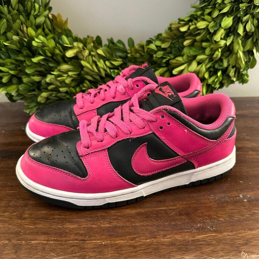 Nike Dunk Low Fierce Pink Black Shoes 8